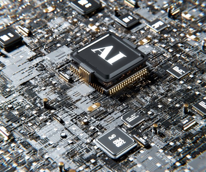 Artificial intelligence processor representing the decision and action loop in an agentic workflow