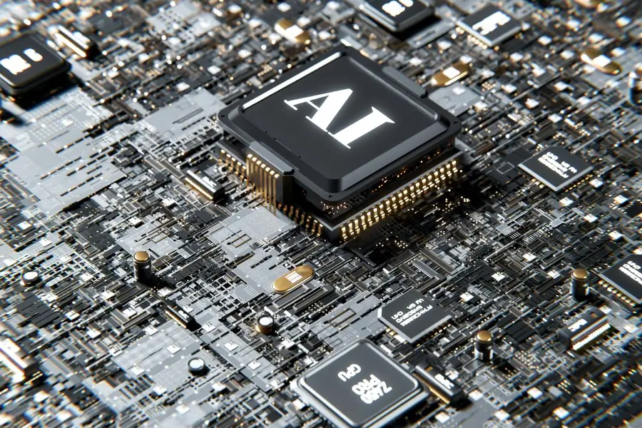 Artificial intelligence processor representing the decision and action loop in an agentic workflow