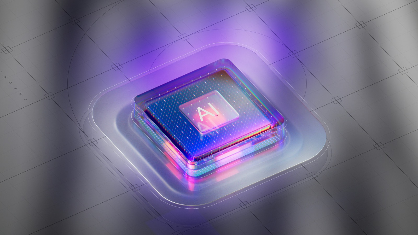 Abstract digital AI visualization representing secure automation and governed enterprise workflows